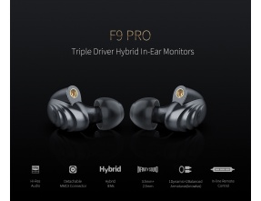 FiiO F9 PRO Auricolari In-Ear 3-Driver Ibrido Knowles Cavo MMCX Staccabile +Bilanciato