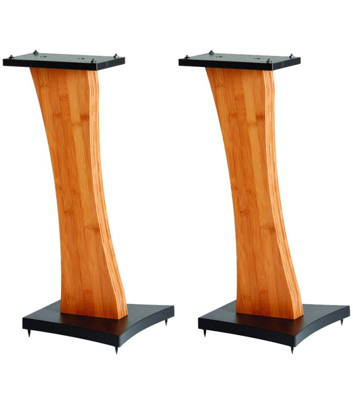 Quadraspire Q60 Speaker Stands Pair Bamboo