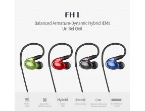 FiiO FH1 Auricolari In-Ear 2-Driver Ibrido Cavo MMCX Staccabile +Bilanciato