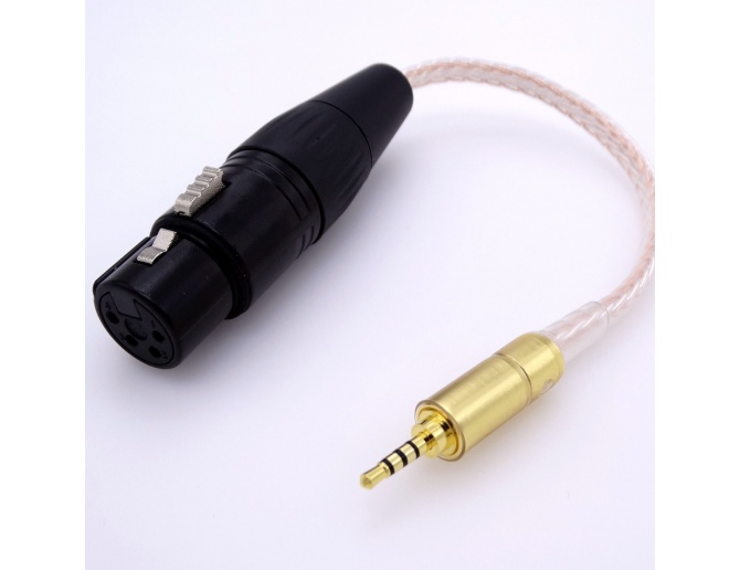 Adaptor Cable from Female 4-pin XLR to 2.5mm TRRS Minijack