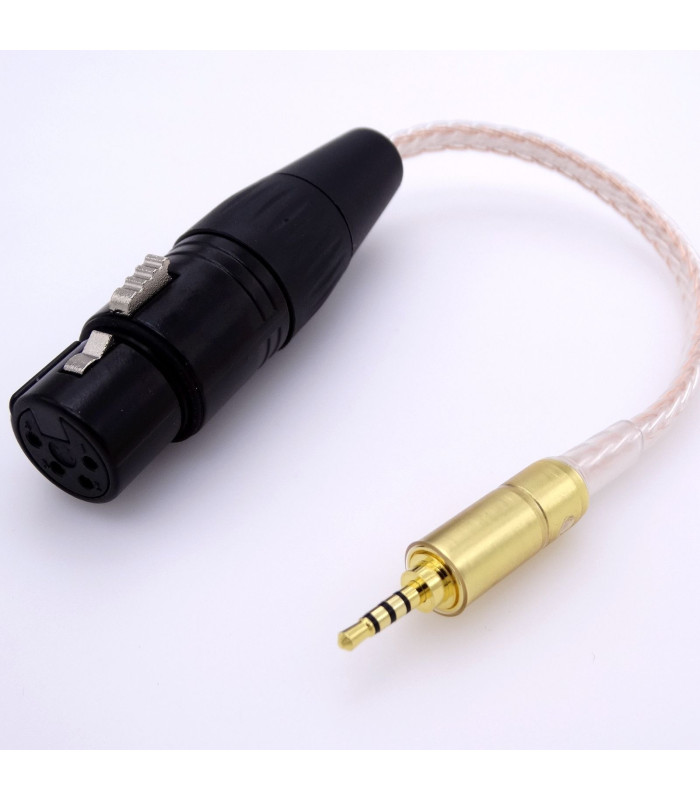 Adaptor Cable from Female 4-pin XLR to 2.5mm TRRS Minijack