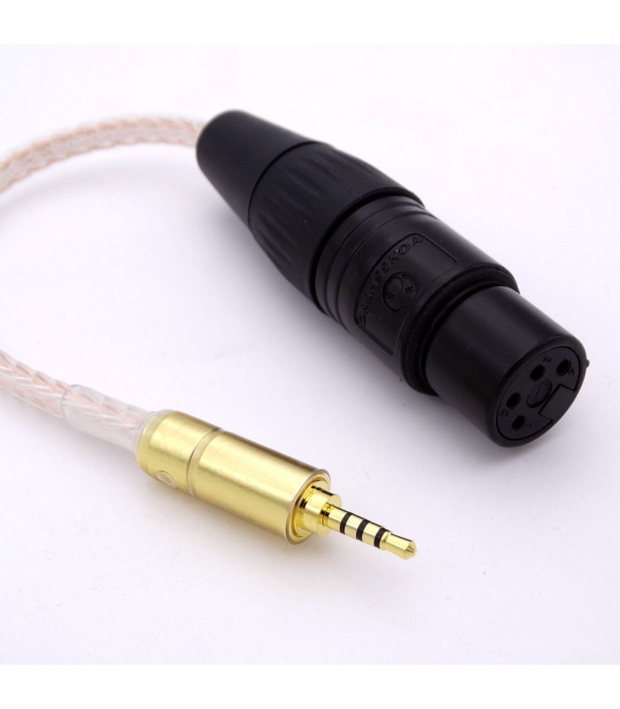 Adaptor Cable from Female 4-pin XLR to 2.5mm TRRS Minijack