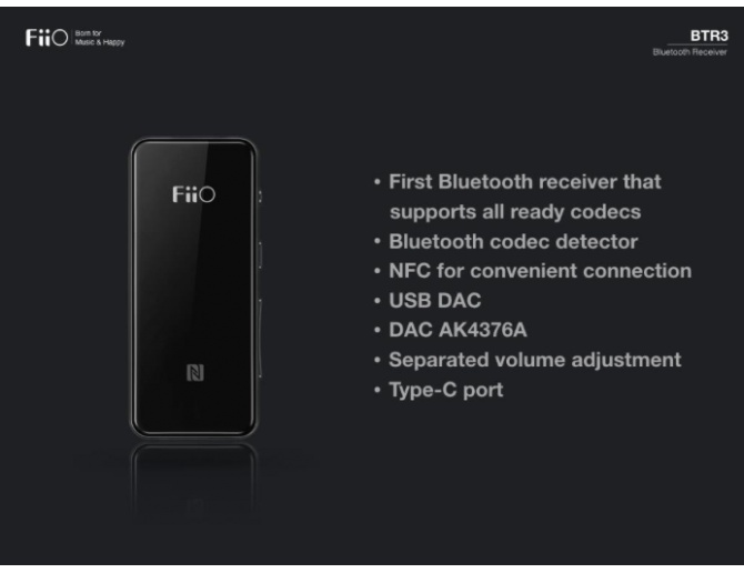 FiiO BTR3 Amplificatore Portatile Bluetooth ad Alta Fedeltà