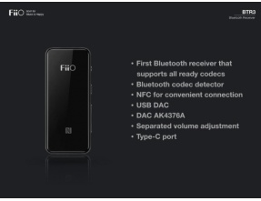 FiiO BTR3 Amplificatore Portatile Bluetooth ad Alta Fedeltà