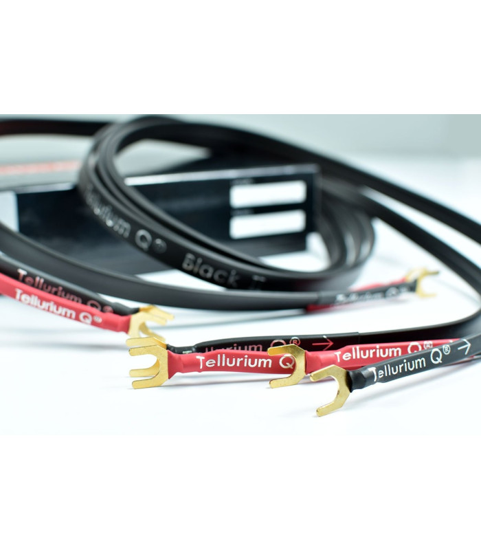 Tellurium Q Black II Speaker Cables Spade terminated