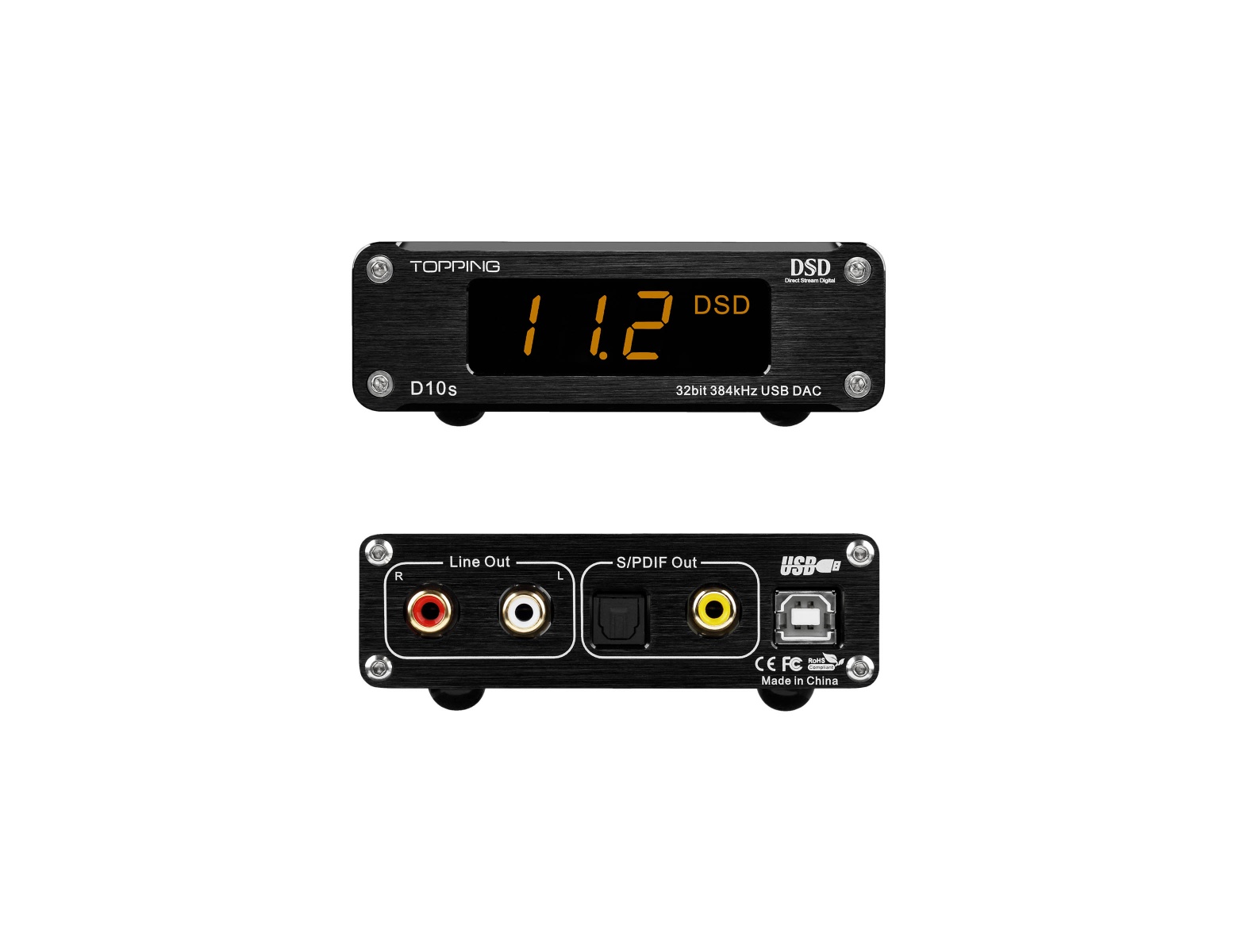 Topping D10s USB DAC with Digital and Analogue Outputs - PlayStereo