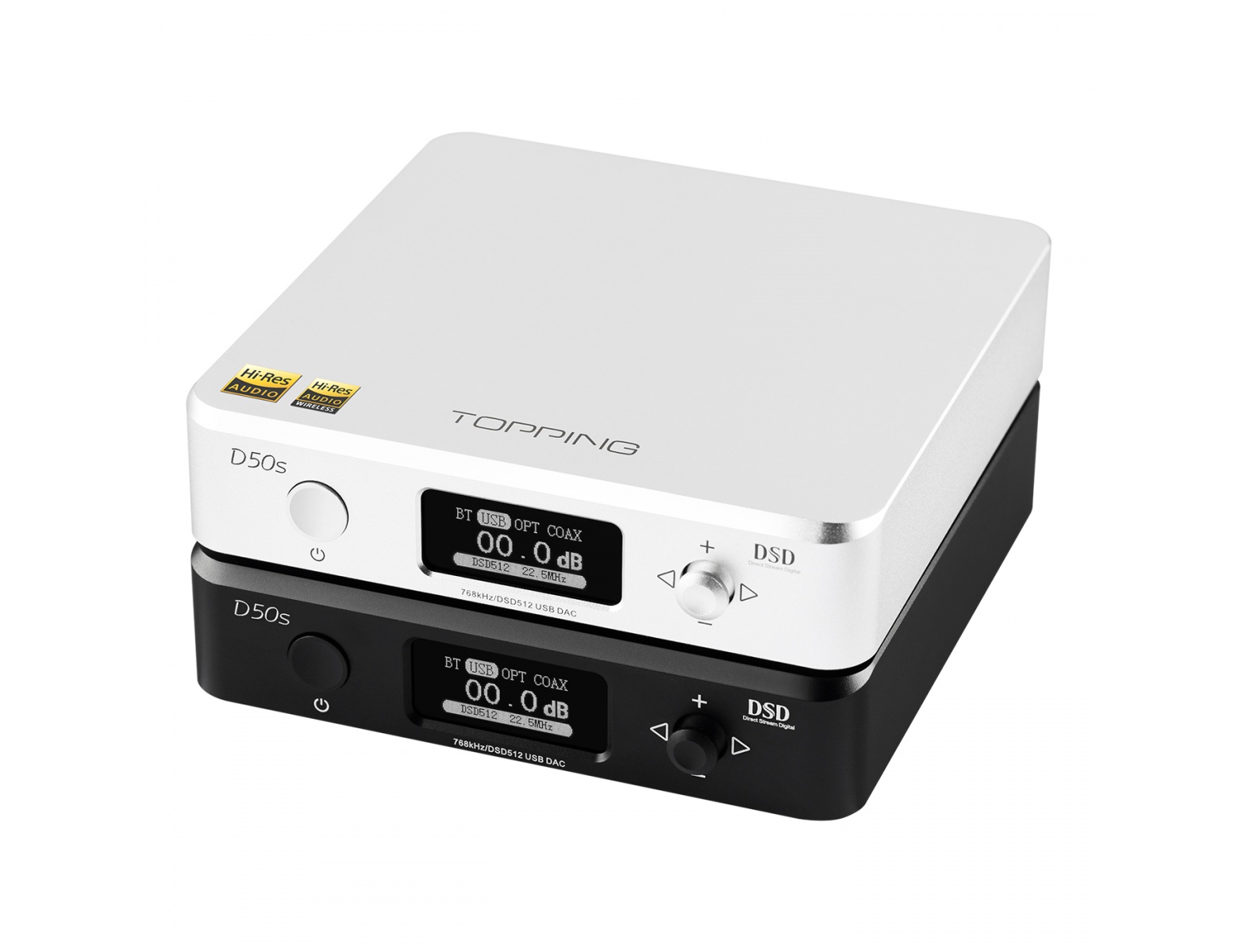 Topping D50s DAC +USB Hi-Res with Bluetooth AptX LDAC Input [b-Stock]