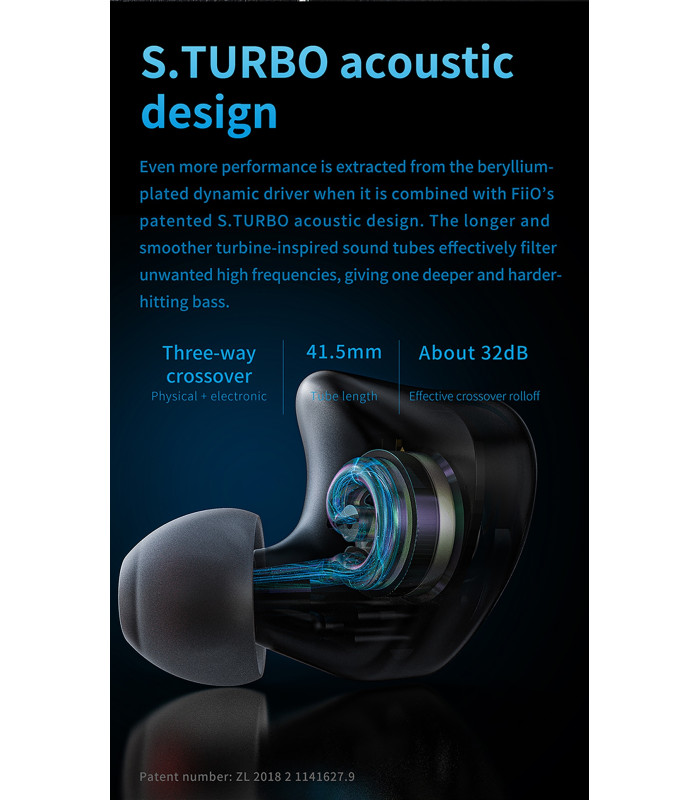 FiiO FH3 Auricolari In-Ear Monitor Triplo Driver Ibrido