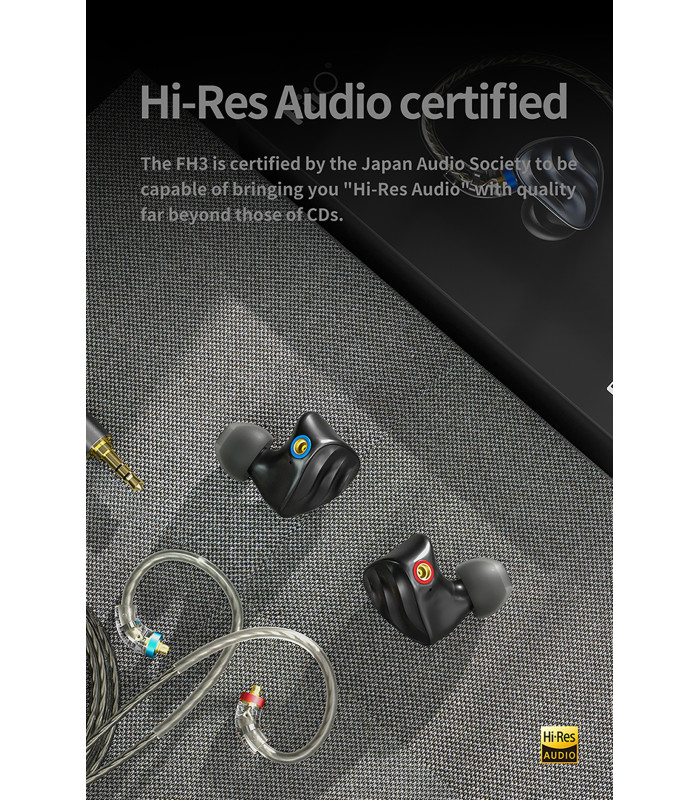 FiiO FH3 Auricolari In-Ear Monitor Triplo Driver Ibrido