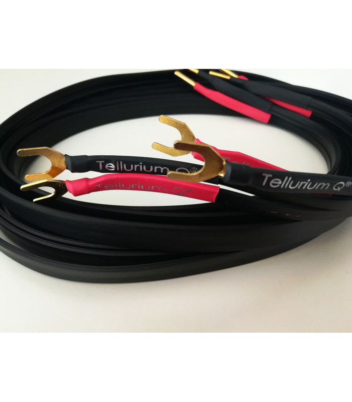 Tellurium Q Black II Speaker Cables Banana-Fork terminated [b-Stock]