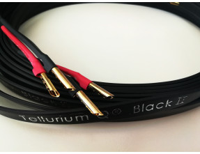 Tellurium Q Black II Speaker Cables Banana-Fork terminated [b-Stock]