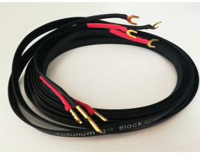 Tellurium Q Black II Speaker Cables Banana-Fork terminated [b-Stock]