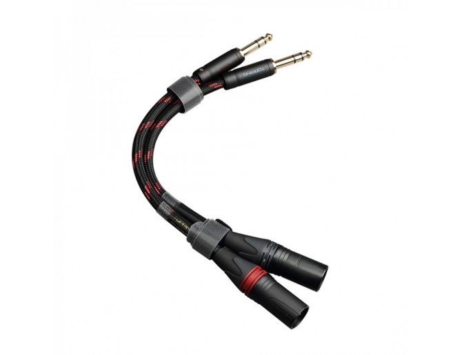 Topping TCT2-75 Jack maschio 6.35mm TRS a XLR maschio 3 poli Cavi di interconnessione bilanciati OCC Copper 75cm (coppia)