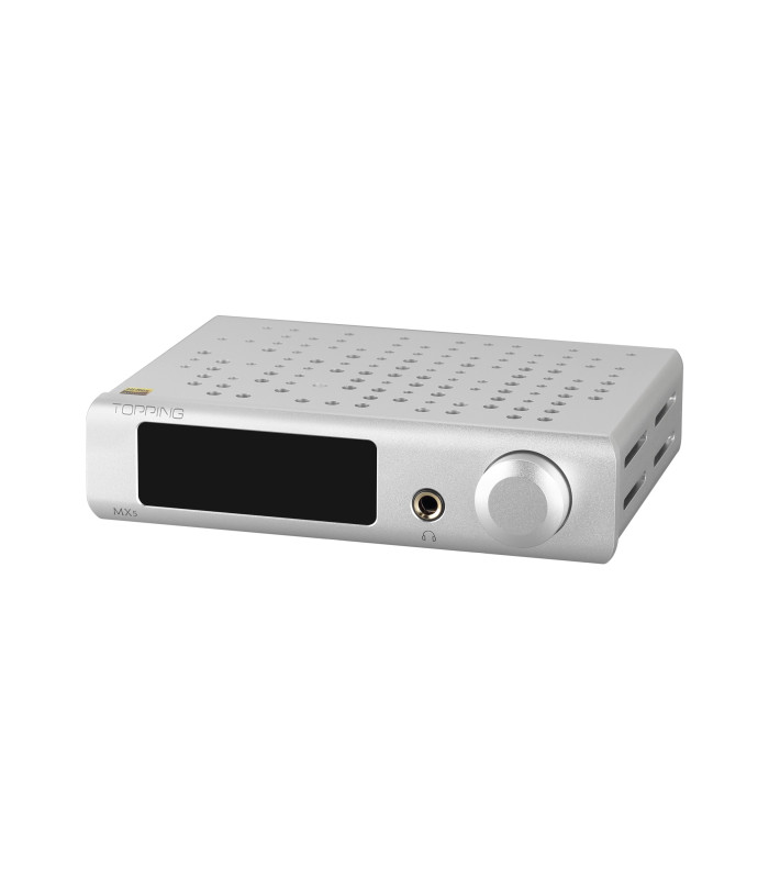 Topping MX5 Amplifier Merus MA12070 Class D NFCA XMOS Bluetooth aptX HD 2x55W 4Ω 32bit 384kHz DSD256