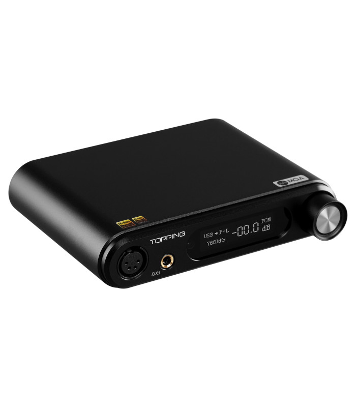 TOPPING DX5 DAC 2x ES9068AS NFCA Headphone Amplifier XMOS Bluetooth 32bit 768kHz DSD512 MQA