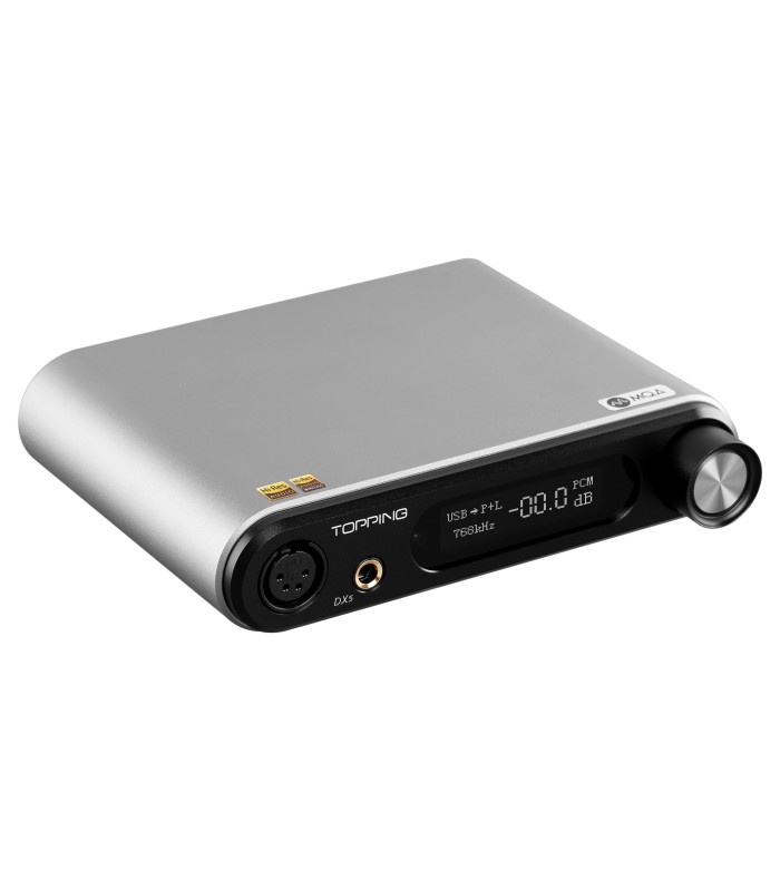TOPPING DX5 DAC 2x ES9068AS NFCA Amplificatore per cuffie XMOS Bluetooth 32bit 768kHz DSD512 MQA