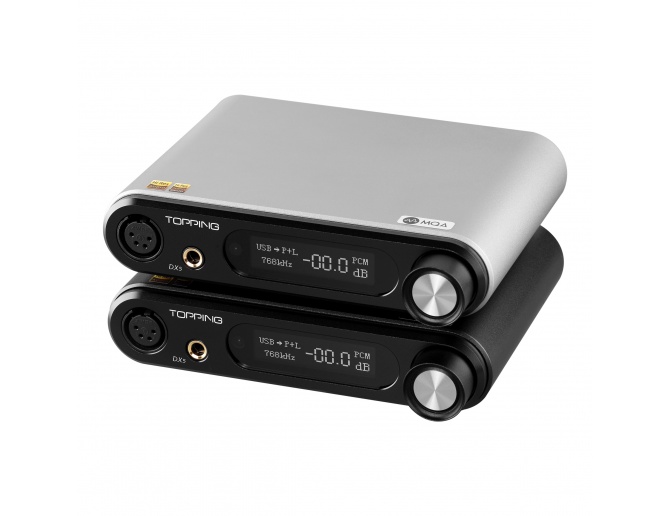 TOPPING DX5 DAC 2x ES9068AS NFCA Amplificatore per cuffie XMOS Bluetooth 32bit 768kHz DSD512 MQA