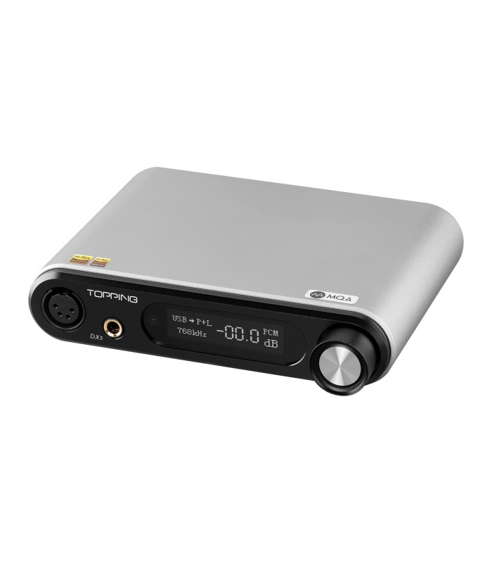 TOPPING DX5 DAC 2x ES9068AS NFCA Headphone Amplifier XMOS Bluetooth 32bit 768kHz DSD512 MQA