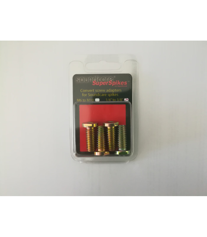 Soundcare SuperSpikes Adattatore 1/4 "a 3/8" per SuperSpikes 1/4 (Set di 4)