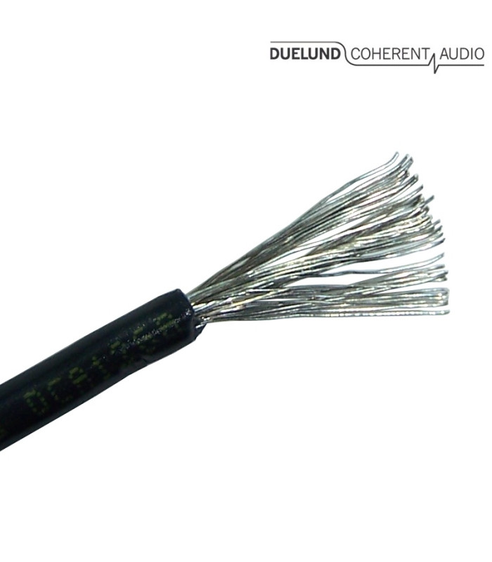 Duelund DCA12GA 600v Tinned Copper Multistrand - Polycast Sleeving Power Cable (cut-sales)