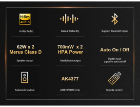 Topping MX3s Amplificatore in classe + DAC desktop + Amplificatore per Cuffie