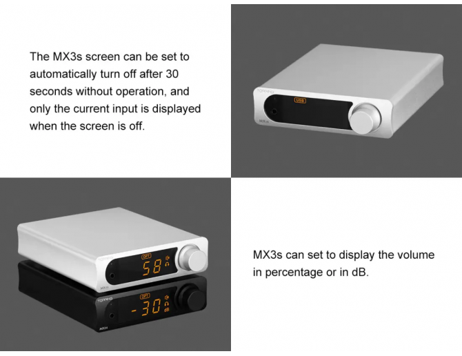 Topping MX3s Amplificatore in classe + DAC desktop + Amplificatore per Cuffie