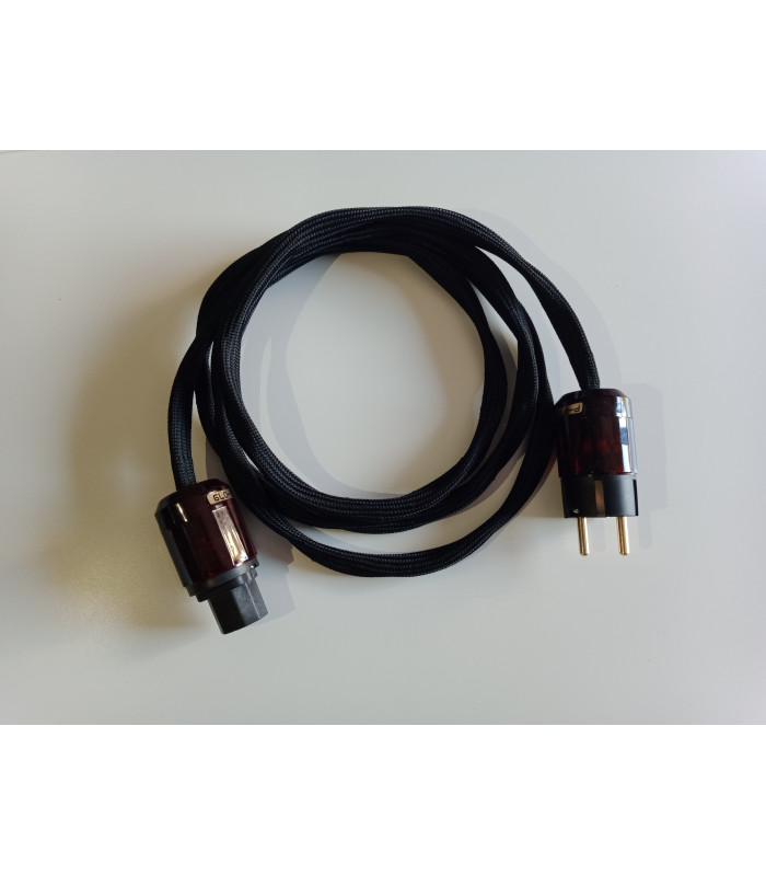 Duelund DCA12GA 600v Schuko/IEC terminated power cable