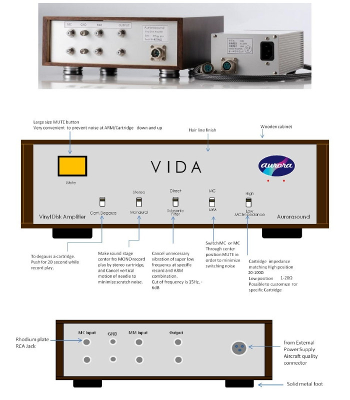 Aurorasound VIDA Phono Preamplifier [2nd hand]