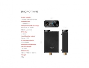 FiiO E10K "OLYMPUS 2" USB DAC with Headphone Amplifier [b-Stock]