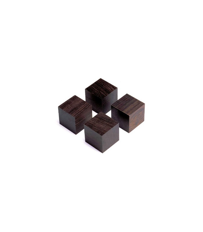 Yamamoto QB-3 Cube base made from African ebony (Set of 4)