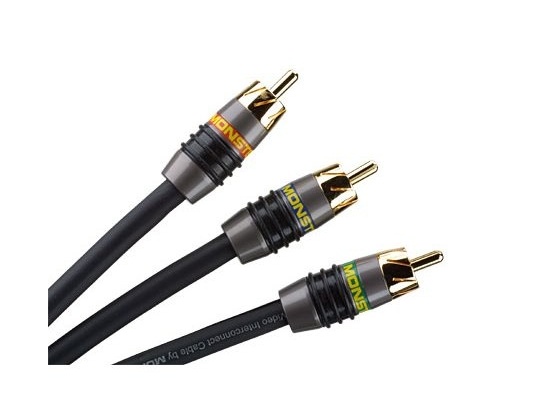 Monster Video3 MV3CV 3 Video RCA Cables - PlayStereo