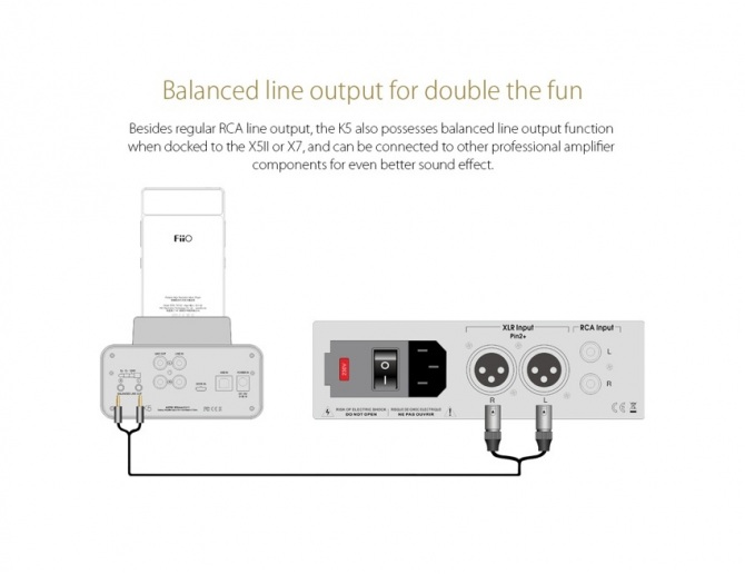 FiiO K5 Dock con Amplificatore per cuffie [b-Stock]